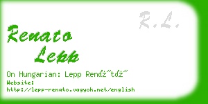 renato lepp business card